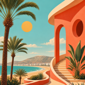 Affiche Agadir Soleil – affiche seule sans cadre