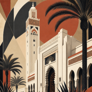 Affiche Casablanca Art Déco – affiche seule sans cadre