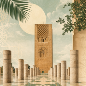 Affiche Rabat Tour Hassan – affiche seule sans cadre