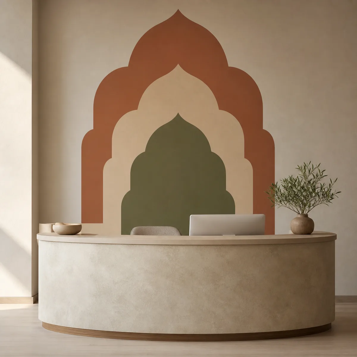 Arcades du Riad, produit de décoration murale marocaine et berbère – vue principale.