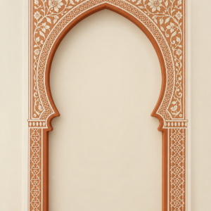 Arche Marocaine Terracotta – motif seul sans mise en scène