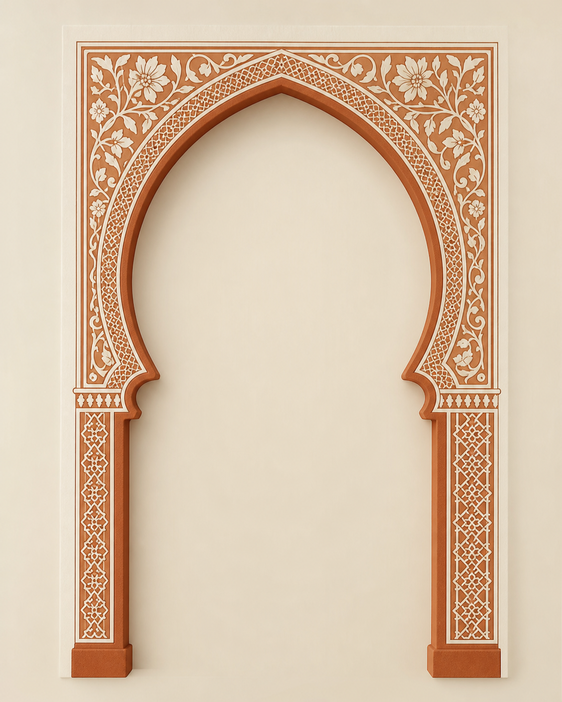 Arche Marocaine Terracotta – motif seul sans mise en scène