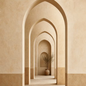 Arches de Riad Sable – visuel panoramique seul sans mise en scène
