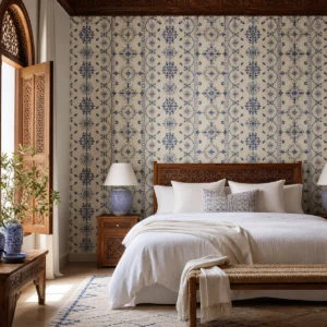 Broderie fassie, produit de décoration murale marocaine et berbère – vue principale.