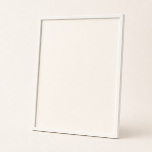 Cadre Blanc Minimaliste – cadre vide seul sans mise en scène