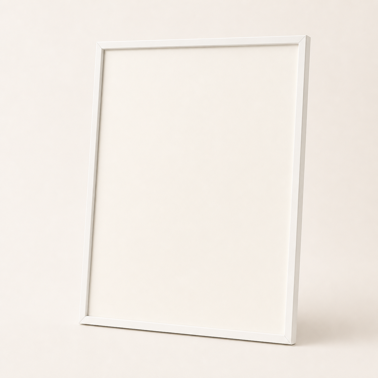 Cadre Blanc Minimaliste – cadre vide seul sans mise en scène
