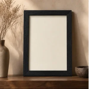 Cadre en bois brûlé – vue principale du cadre décoratif