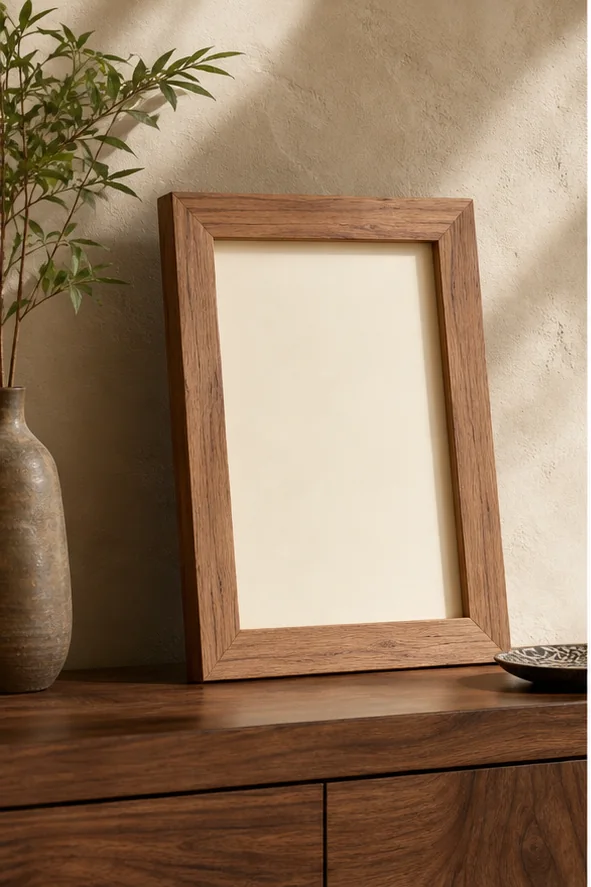 Cadre en cèdre naturel – vue principale du cadre décoratif