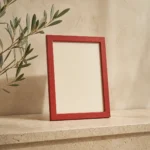 Cadre rouge Marrakech, produit de décoration murale marocaine et berbère – vue principale.