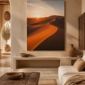 Dunes de Merzouga – mise en ambiance du tableau sur toile