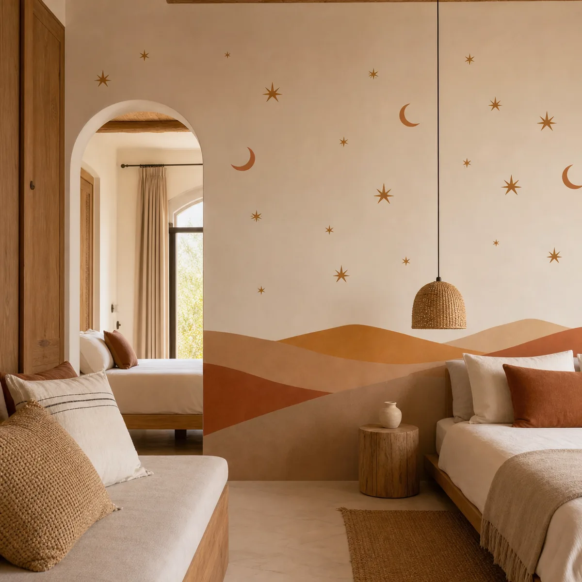Étoiles du désert, produit de décoration murale marocaine et berbère – vue principale.