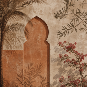 Feuillage Marocain Terracotta – visuel panoramique seul sans mise en scène