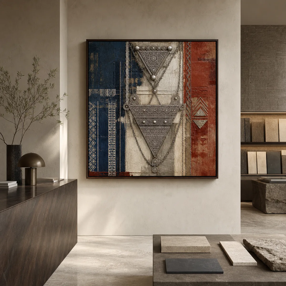 Fibules de l’Atlas, produit de décoration murale marocaine et berbère – vue principale.