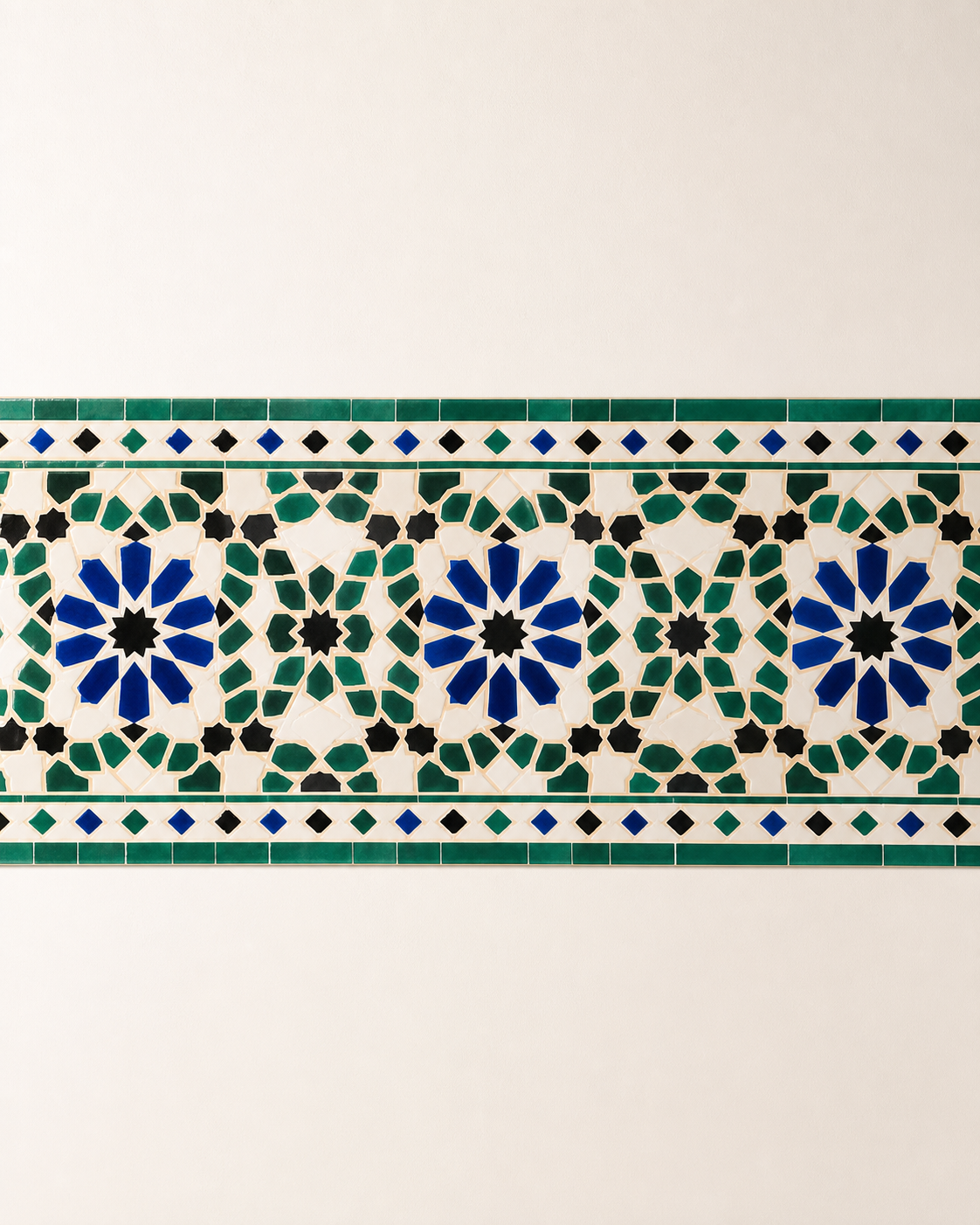 Frise Zellige de Fès – motif seul sans mise en scène