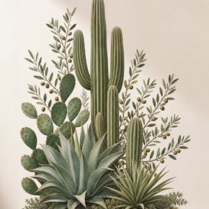 Jardin Cactus – motif seul sans mise en scène
