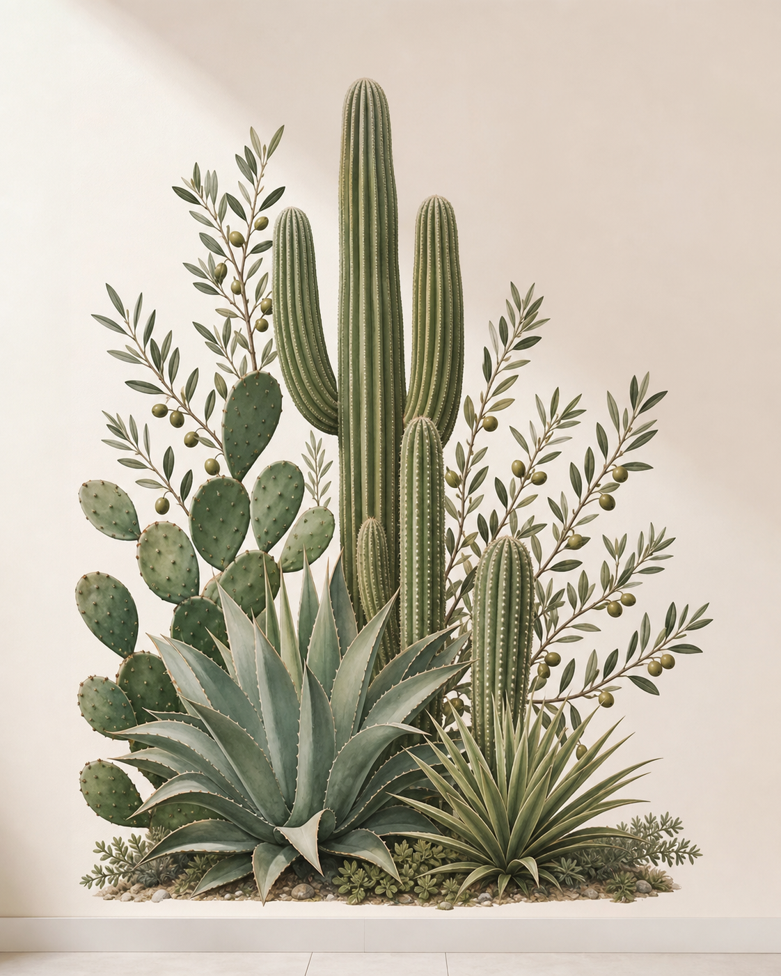 Jardin Cactus – motif seul sans mise en scène