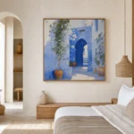 Jardin de Chefchaouen, produit de décoration murale marocaine et berbère – vue principale.