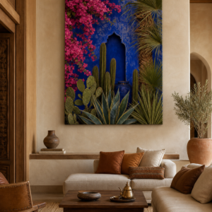 Jardin Majorelle Botanique – mise en ambiance du tableau sur toile
