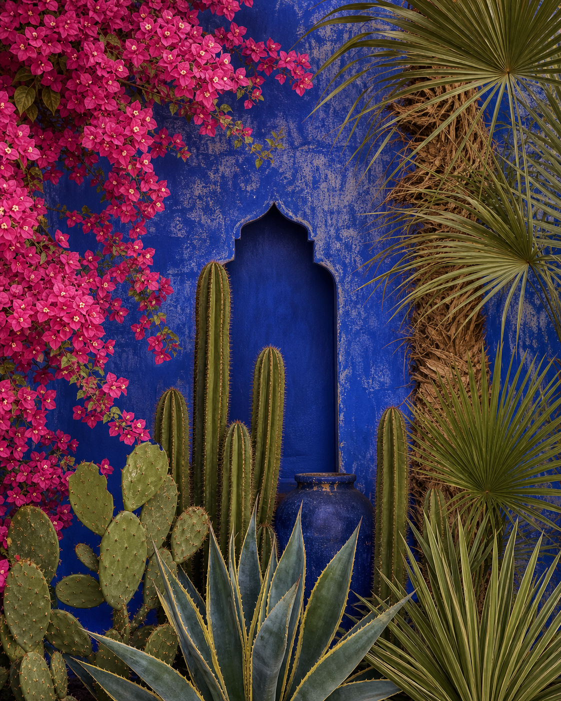 Jardin Majorelle Botanique – visuel sans cadre du tableau sur toile