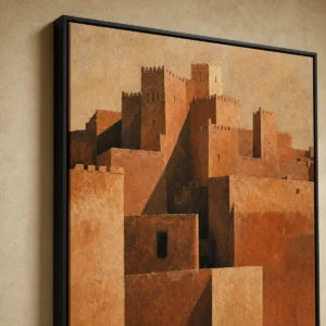 Détail de la matière et de la finition de Kasbah d’Aït-Ben-Haddou.