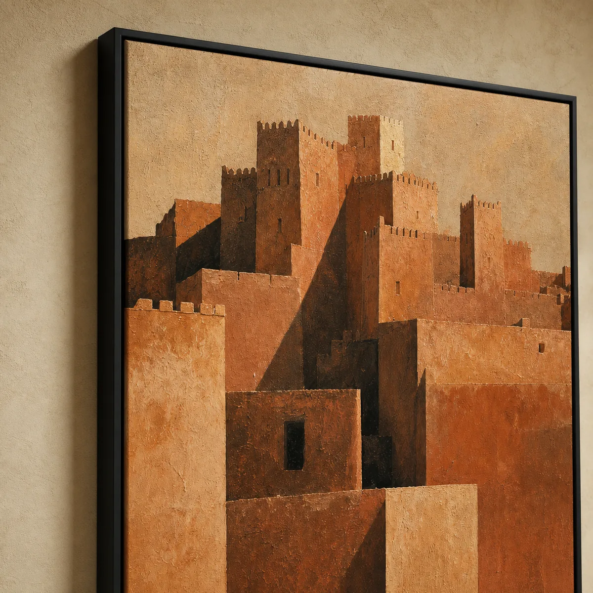 Détail de la matière et de la finition de Kasbah d’Aït-Ben-Haddou.