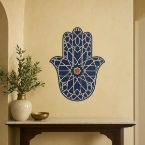 Khamsa marocaine, produit de décoration murale marocaine et berbère – vue principale.