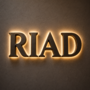 Lettres 3D Rétroéclairées – lettres 3D seules sans mise en scène