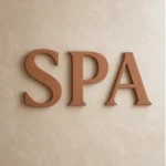 Spa terracotta – vue principale du lettres murales 3D