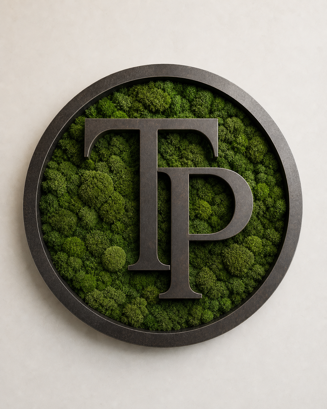 Logo 3D Végétal – lettres 3D seules sans mise en scène