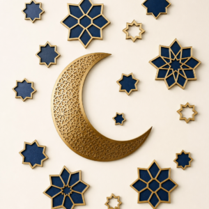 Lune et Étoiles Marocaines – motif seul sans mise en scène