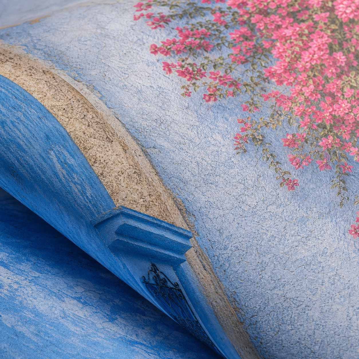 Médina de Chefchaouen – gros plan de la texture mate et du motif