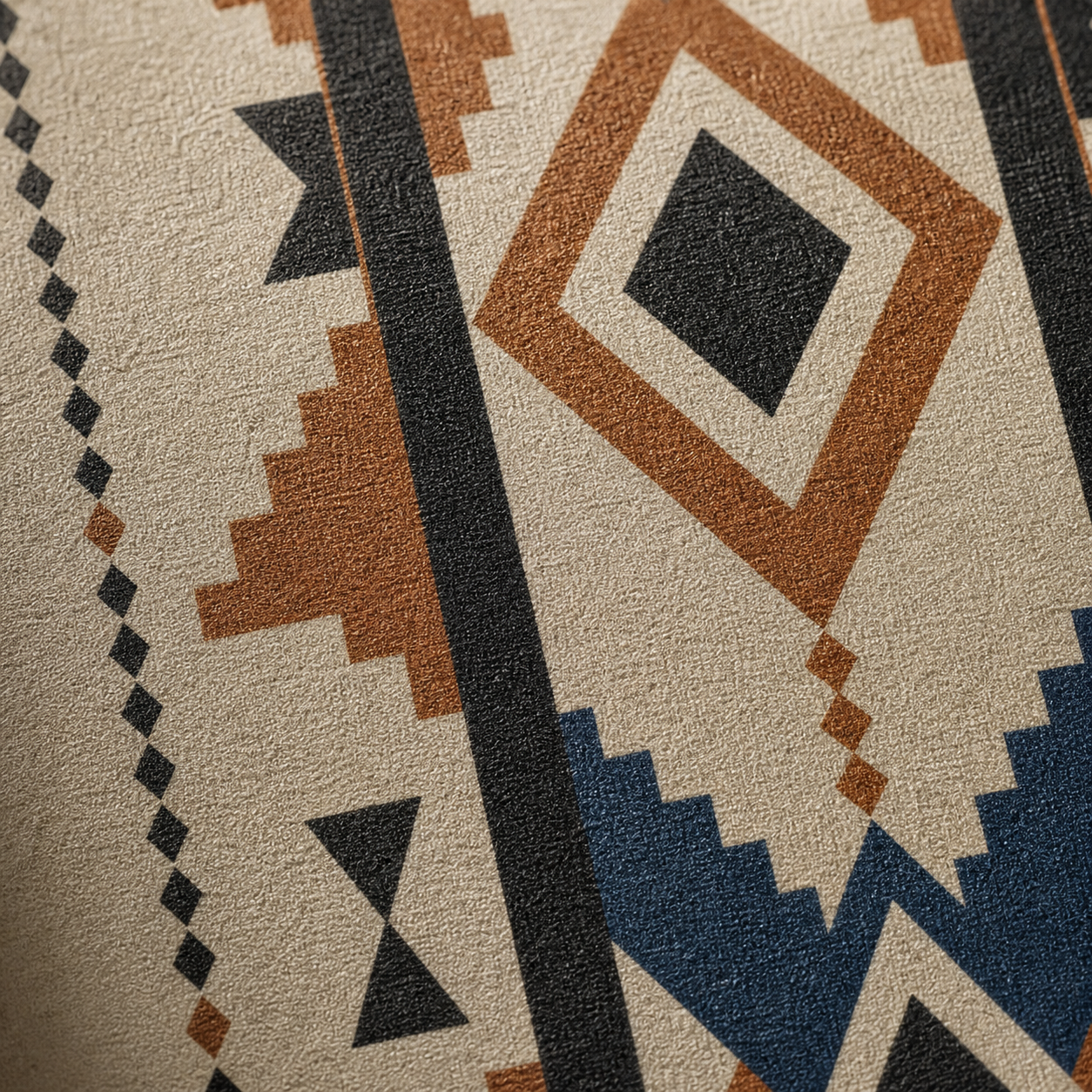 Motif Berbère Graphique – gros plan de la texture mate et du motif