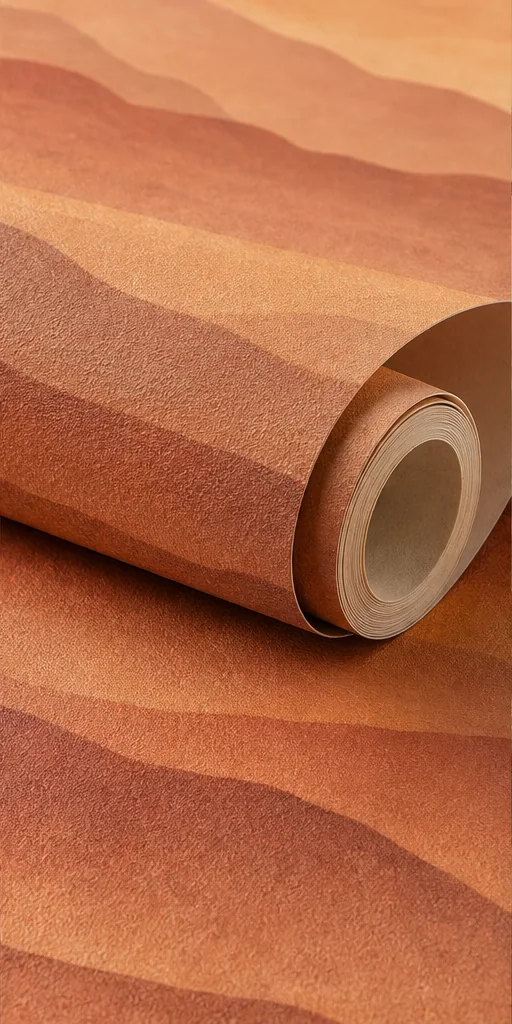 Détail de matière et finition de Atlas ocre