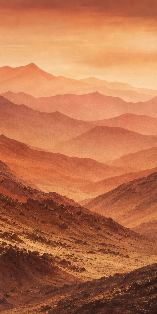 Atlas ocre – vue principale du papier peint panoramique