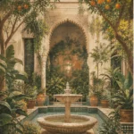 Jardin andalou – vue principale du papier peint panoramique
