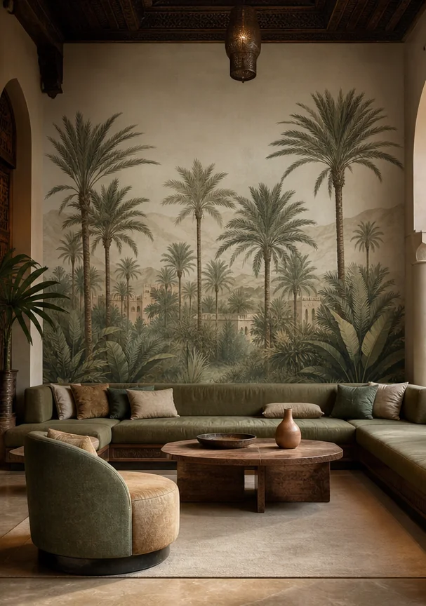 Palmeraie de Marrakech installé dans un espace contemporain