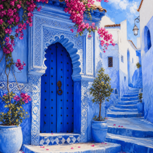 Poster Chefchaouen Bleu – affiche seule sans cadre