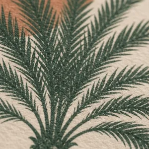 Détail du papier mat du poster Palmier de Marrakech