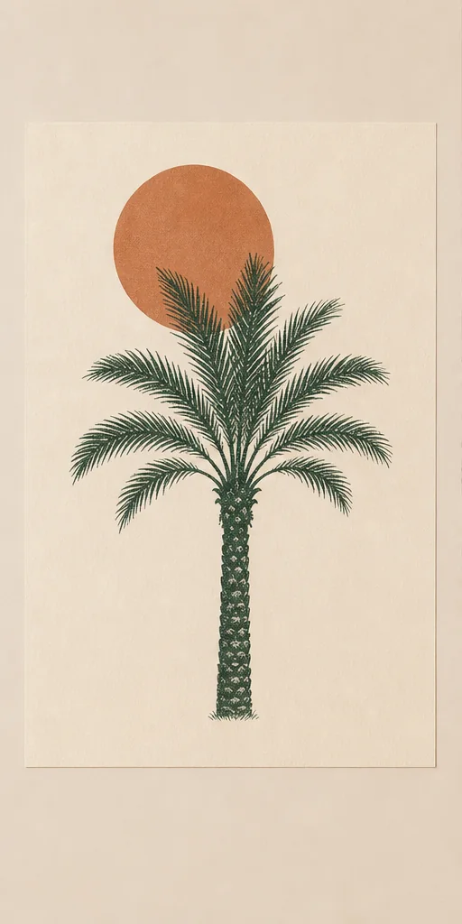 poster Palmier de Marrakech – vue principale de l’affiche