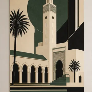poster Casablanca Art déco – vue principale de l’affiche
