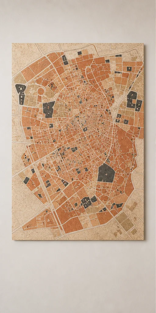 poster plan Marrakech Médina – vue principale de l’affiche