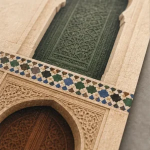 Détail du papier mat du poster Portes marocaines
