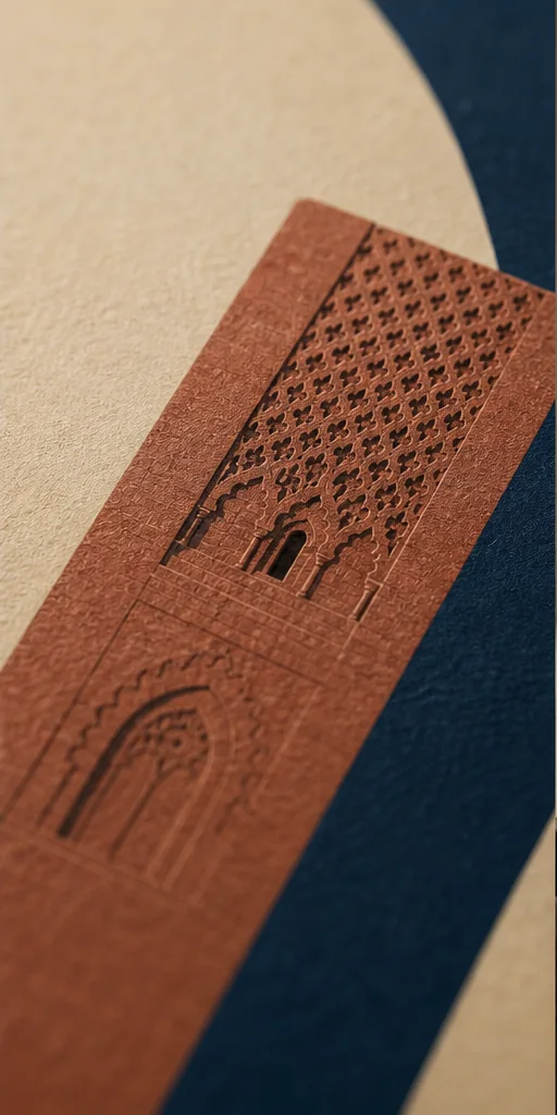 Détail du papier mat du poster Tour Hassan Rabat