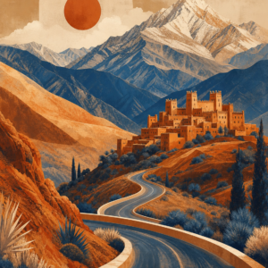 Poster Route de l’Atlas – affiche seule sans cadre