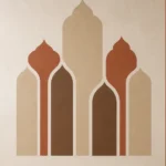 Arches marocaines – vue principale du sticker mural décoratif