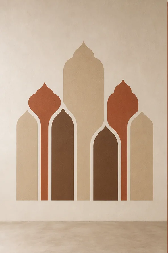 Arches marocaines – vue principale du sticker mural décoratif