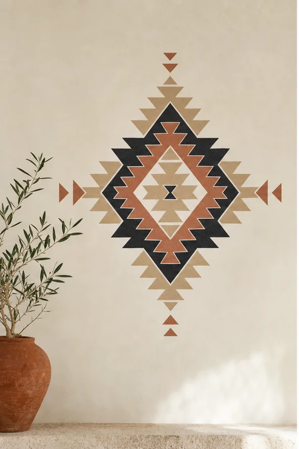 Motif Hanbel mural – vue principale du sticker mural décoratif