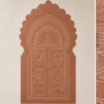 Porte de riad – vue principale du sticker mural décoratif