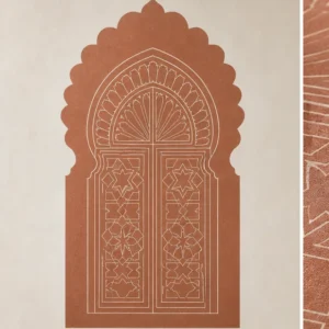 Porte de riad – vue principale du sticker mural décoratif