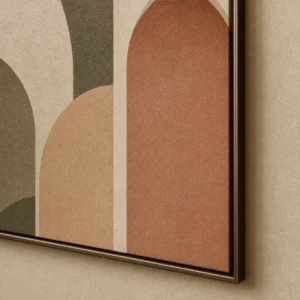 Détail de matière du tableau Arches du riad imprimé sur toile